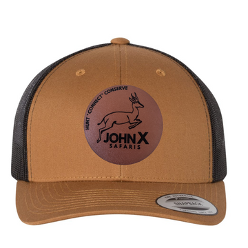 LEATHER PATCH-RETRO TRUCKER SNAPBACK HAT